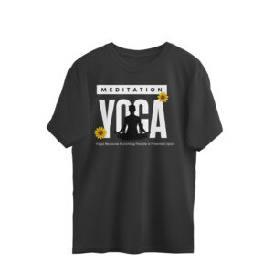 Yoga because Punching People... | Women’s Oversized T-Shirt | Pranavee
